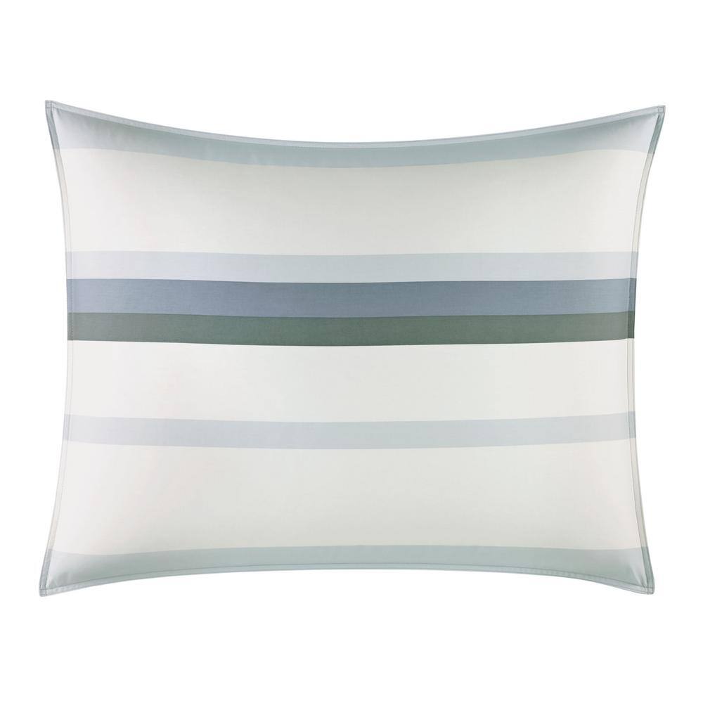 Lansier Twin XL Gray and White Cotton Duvet Cover Set