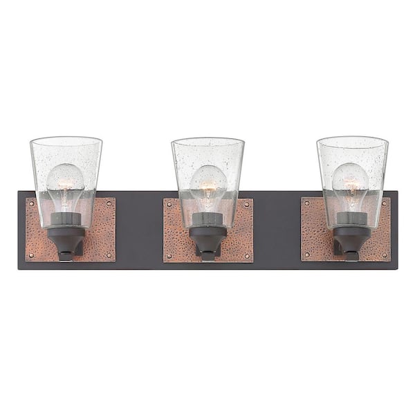 HINKLEY Jackson 24.0 in. 3-Light Buckeye Bronze Vanity Light