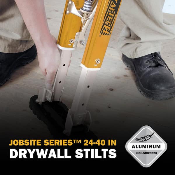 竹馬 Drywall Stilts 乾式壁ペイント 24~40″ アルミニウム レッド 