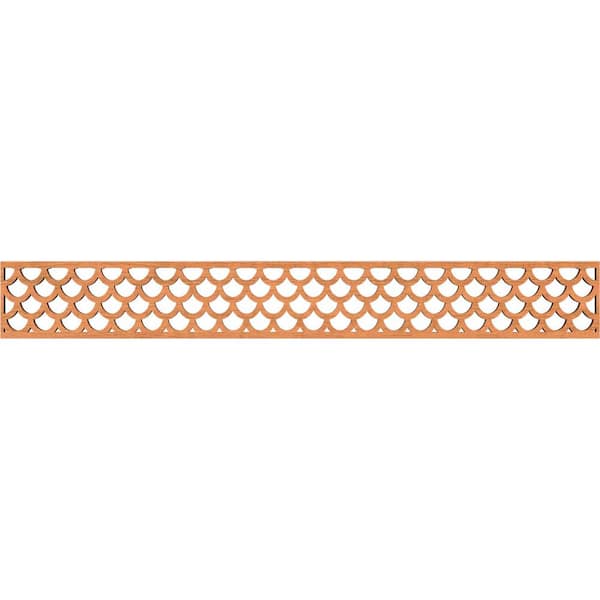 Hudson Fretwork 0.375 in. D x 46.5 in. W x 6 in. L Cherry Wood Panel Moulding