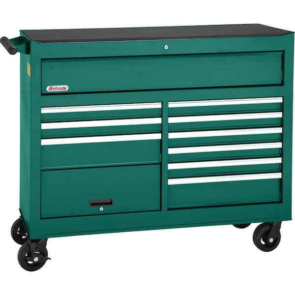 Grizzly Industrial 53 in. 11-Drawer Tool Chest with Bulk Compartment
