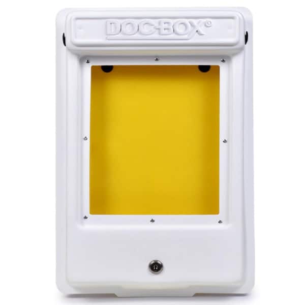 DOC-BOX 11.5 in. x 18.5 in. x 4 in. Outdoor/Indoor Smaller Posting Permit Box Unit with Window and Lock