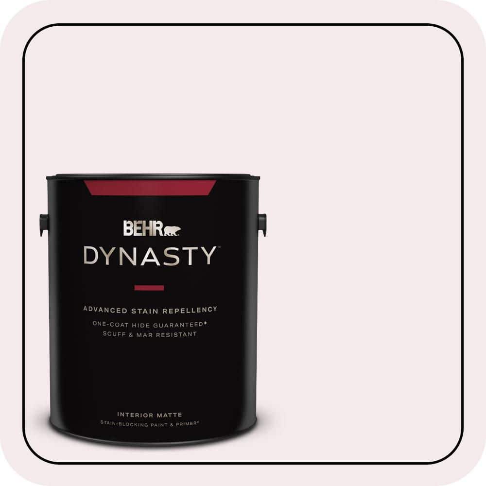 1 gal. #100A-1 Barely Pink Matte Interior Stain-Blocking Paint & Primer