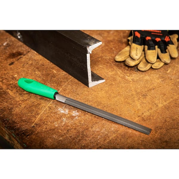 Crescent Nicholson 8 in. Double Cut Bastard Half Round File with