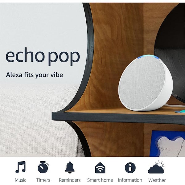 Amazon Echo Pop (1st Gen, 2023 Release) Full Sound Compact Amazon Echo Pop (1st Gen, 2023 Release) Full Sound Compact