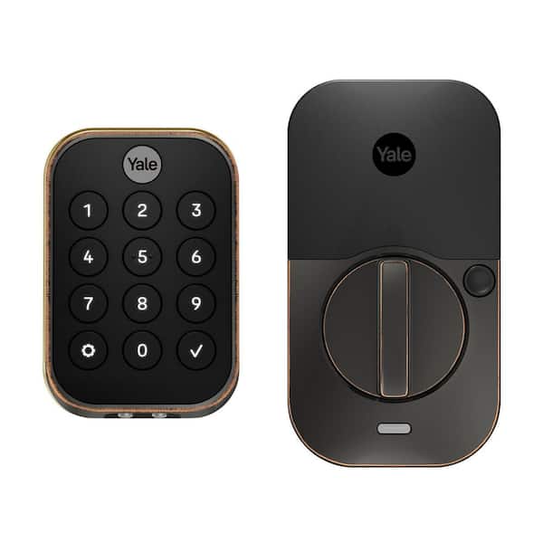 Yale Assure 2 Lock Oil Rubbed Bronze Keyless Single Cylinder Deadbolt with Push Button Keypad and Bluetooth