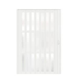 SOCBAZZAR 60 in x 80 in. White Oak Finished Interior PVC Folding