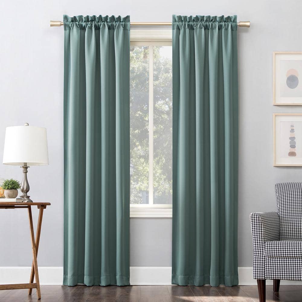 Gavin Energy Saving Mineral Polyester 40 in. W x 95 in. L Rod Pocket Blackout Curtain (Single Panel) price history on PriceWatchPro