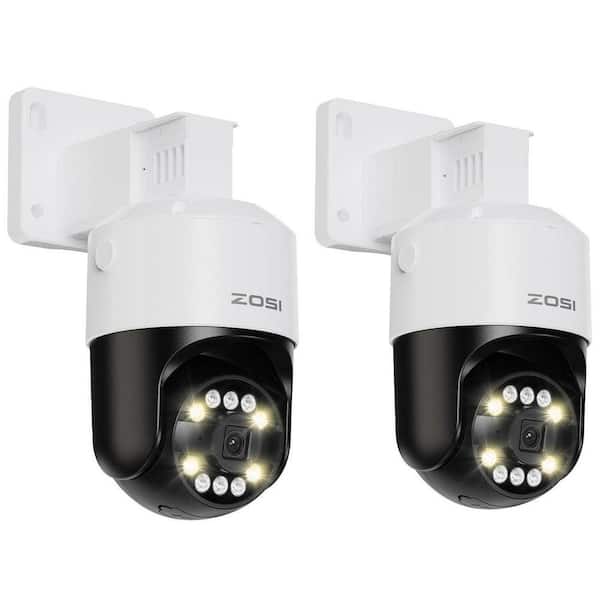 C296B 4K 8MP Hardwired POE Add-on Outdoor Home Security Camera, 355° Pan Tilt, Only Work with Same Brand NVR-(2 Pack)