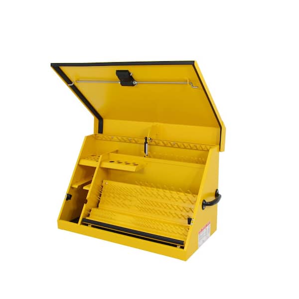 30 in. W x 15 in. D Triangle Toolbox for Sockets, Wrenches and Screwdrivers in Yellow Powder Coat