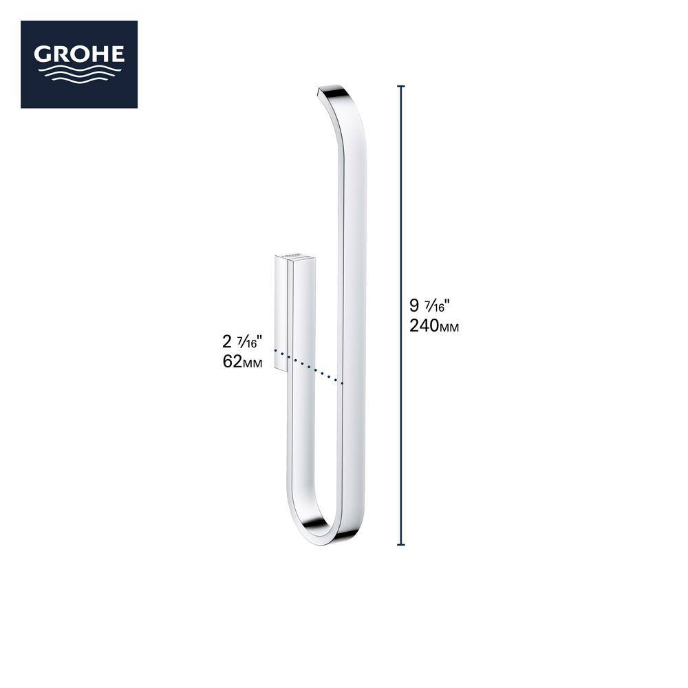Brushed Gold Vertical Metal Toilet Paper Holder
