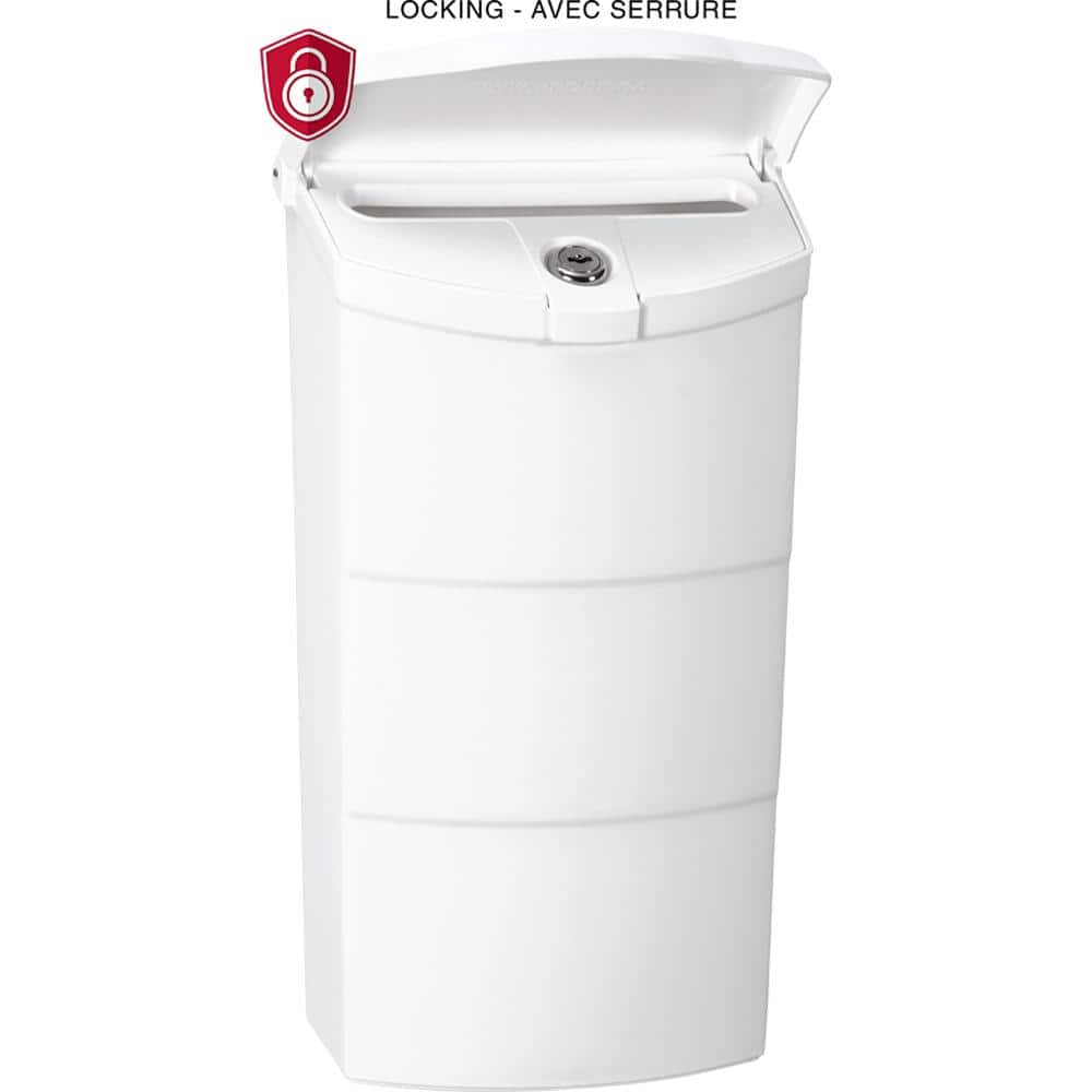 Economic White Wall Mount Locking Vertical Mailbox