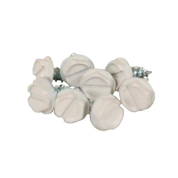 Bone Linen Steel Sheet Metal Screw 8 Pack