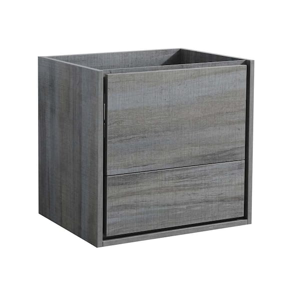 Fresca Catania 24 in. Modern Wall Hung Bath Vanity Cabinet Only in Ocean Gray