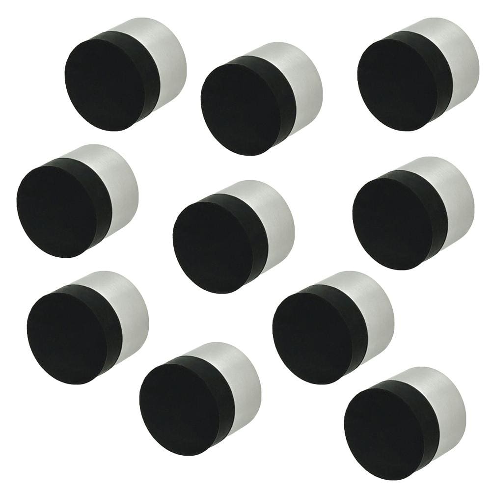 DSIX 1 in. L, 1-3/16 in. Dia Satin Stainless Steel Round Wall Mount Door Stop (10-Pack) price history on PriceWatchPro