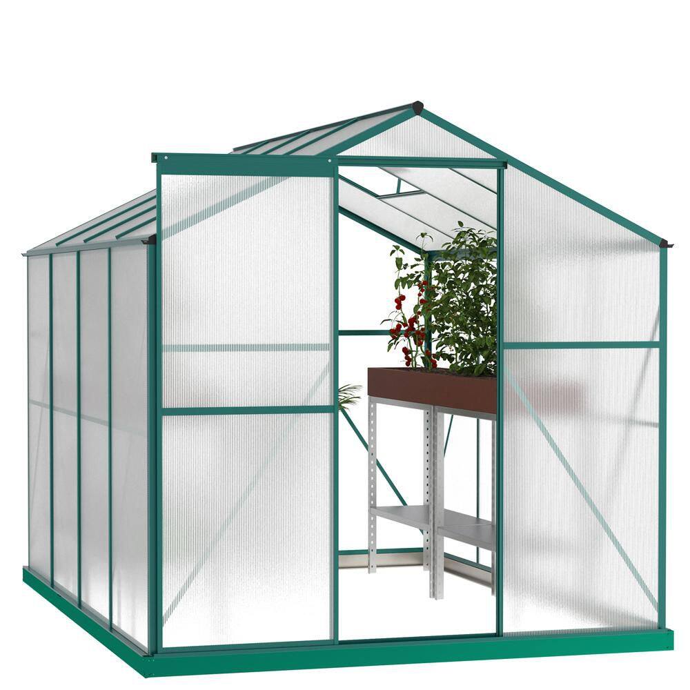 74 in. W x 99 in. D x 78 in. H Polycarbonate Greenhouse, Heavy