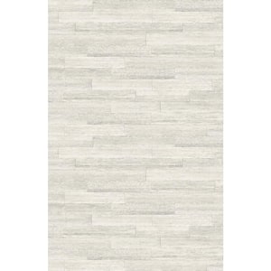 60.75 sq. ft. Ashen Husky Banana Embossed Vinyl Unpasted Wallpaper Roll