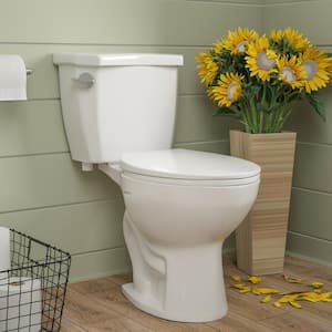 DeerValley Dynasty 10 in. Rough in Size 2-piece 1.28 GPF Single Flush Elongated Toilet in White Seat Included