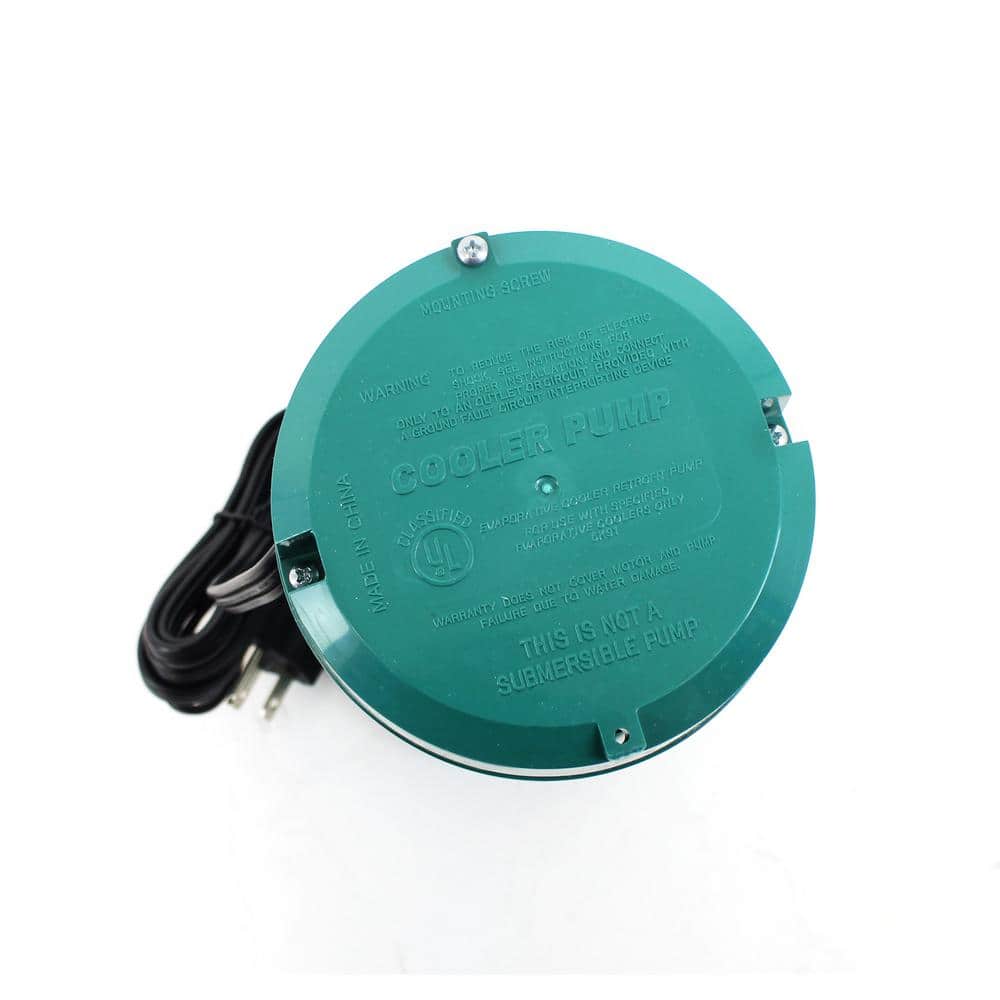 Green Heavy-Duty Evaporative Cooler Pump with Flame-Retardant Housing