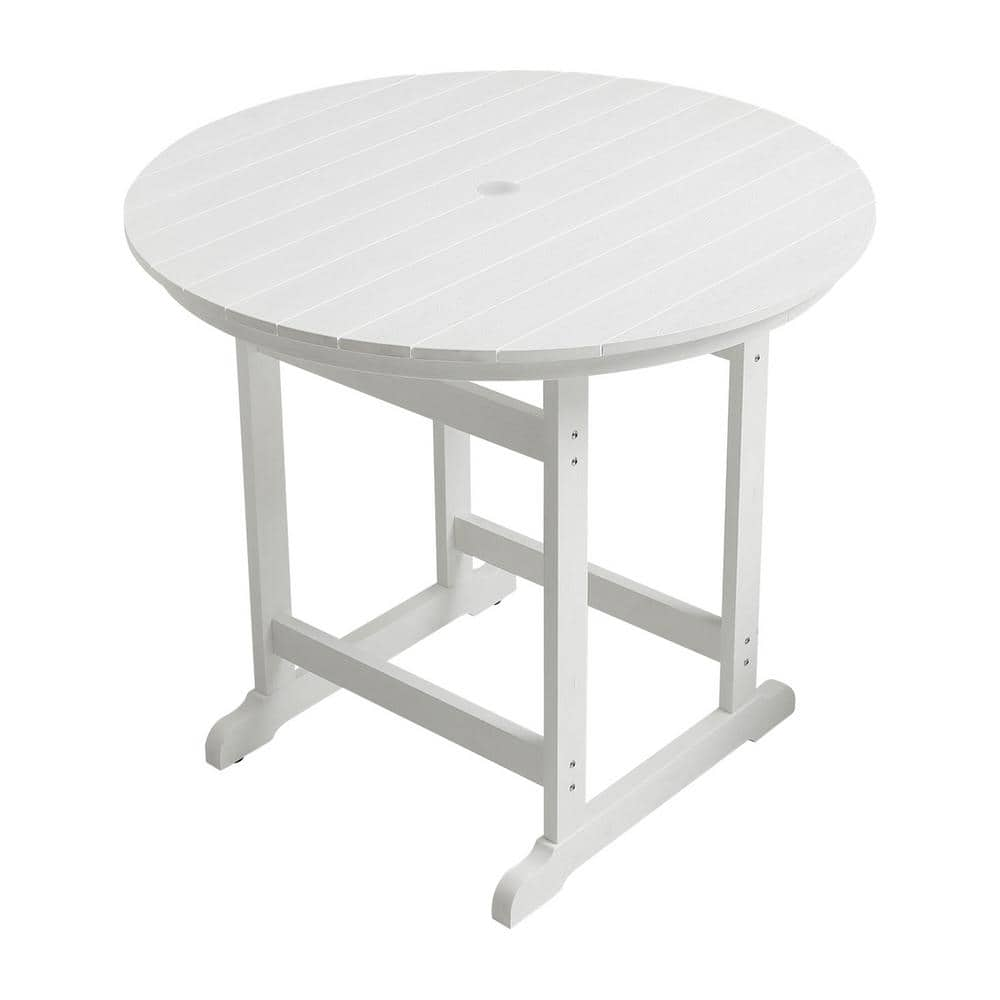 Myhomore HIPS Patio Bar Table With Umbrella Hole 1 97 In Side Table   Patio Dining Tables Lxy Hwcybs 64 1000 