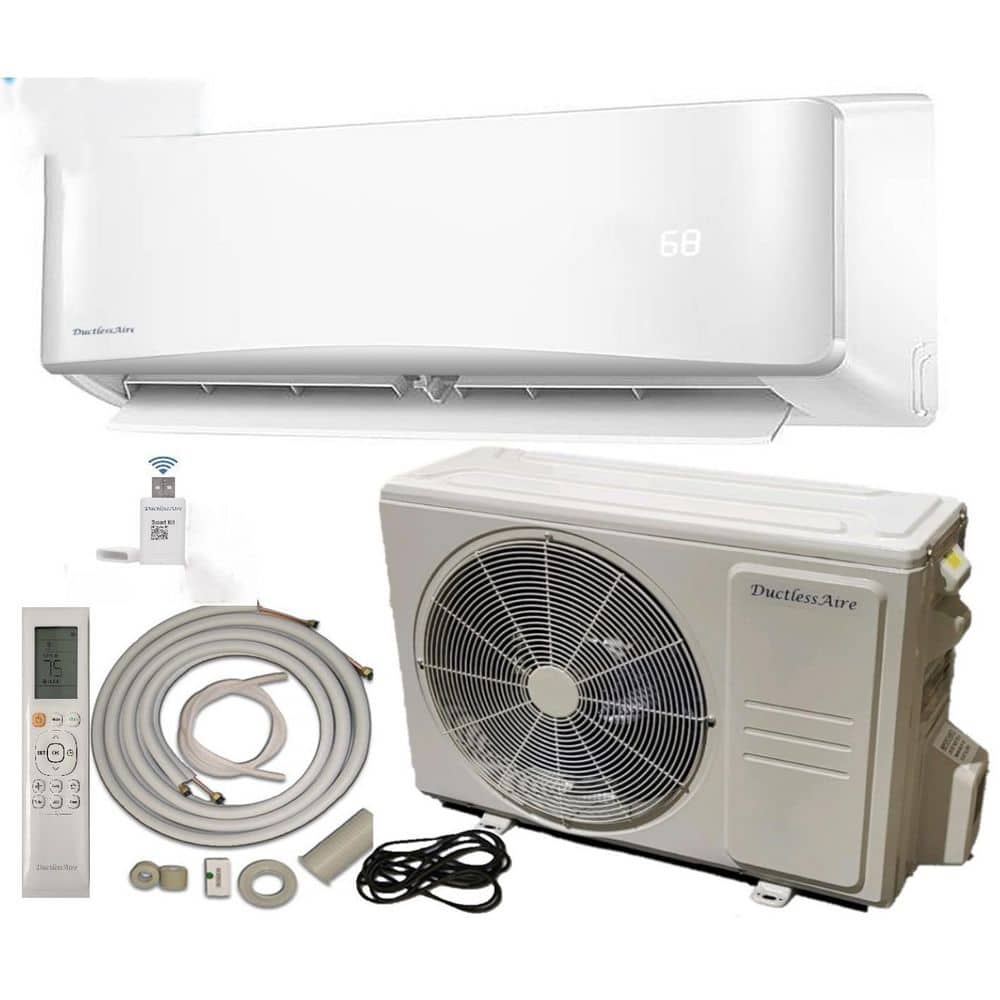 DuctlessAire 18000 BTU 1.5-Ton 23.7 SEER2 230v Wi-Fi Enabled Mini Split ...