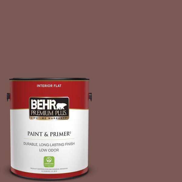 BEHR PREMIUM PLUS 1 gal. #700B-6 Sequoia Dusk Flat Low Odor Interior Paint & Primer