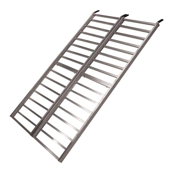 YuTrax 85 in. x 50 in. Aluminum Bi-Fold ATV/UTV/Lawn Mower 1600 lbs. Loading Ramp