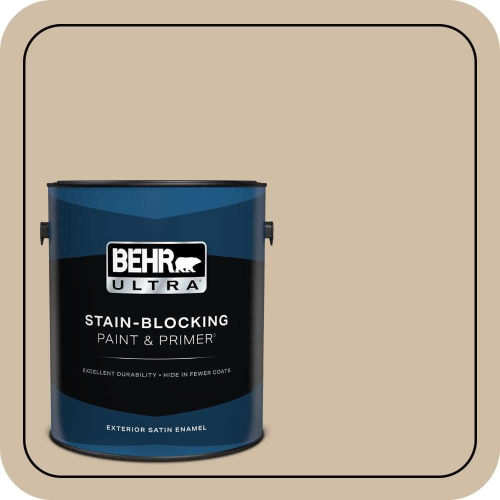 1 gal. #PWL-83 Distant Tan Satin Enamel Exterior Paint & Primer price history on PriceWatchPro
