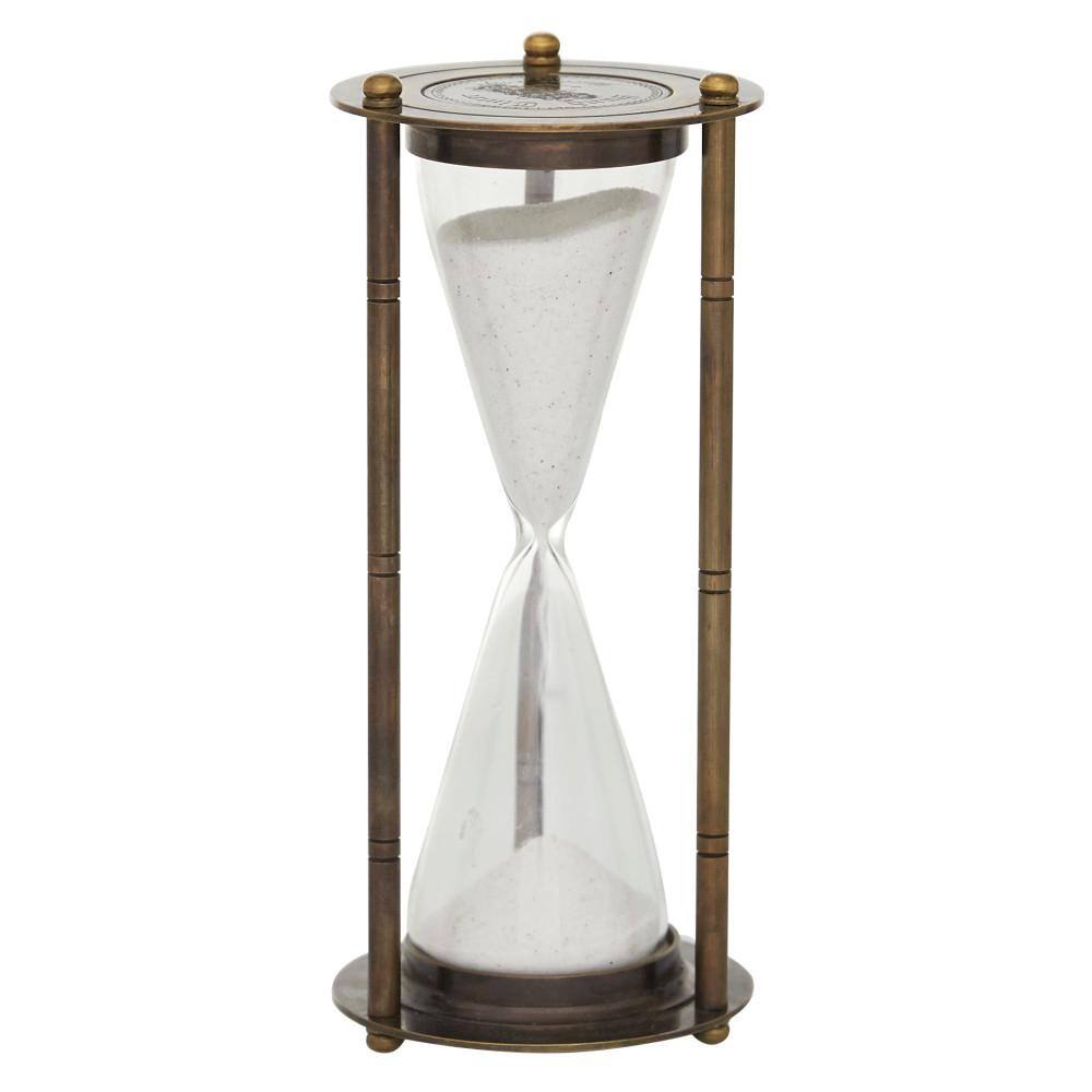 Litton Lane Brown Aluminum Timer 18920 - The Home Depot