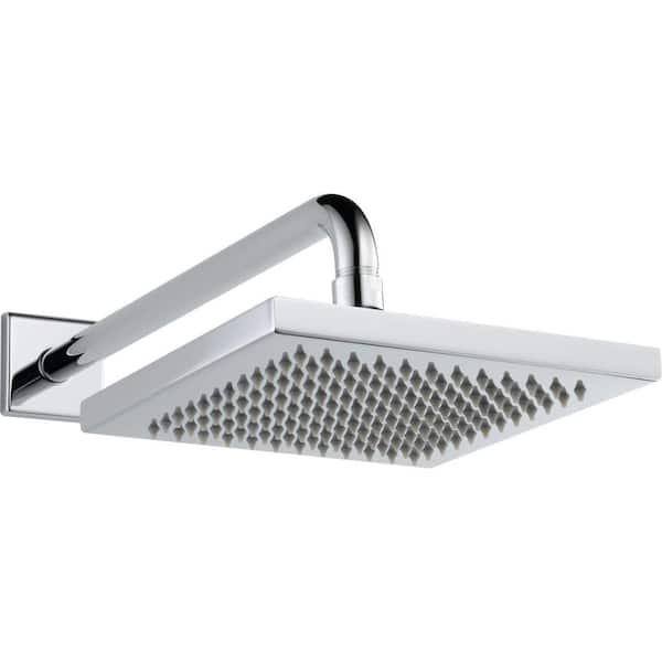 Delta 1-Spray Patterns 2.5 GPM 7.69 in. Wall Mount Fixed Shower Head in Chrome