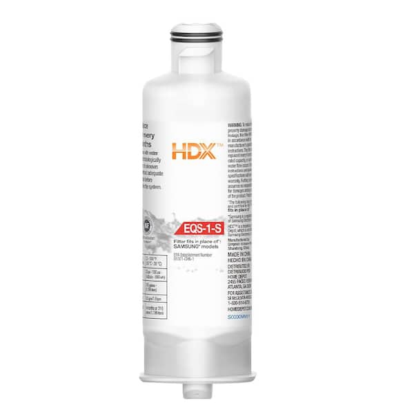 HDX HDX EQS-1-S Standard Refrigerator Water Filter Replacement For Samsung HAF-QIN （1pack）