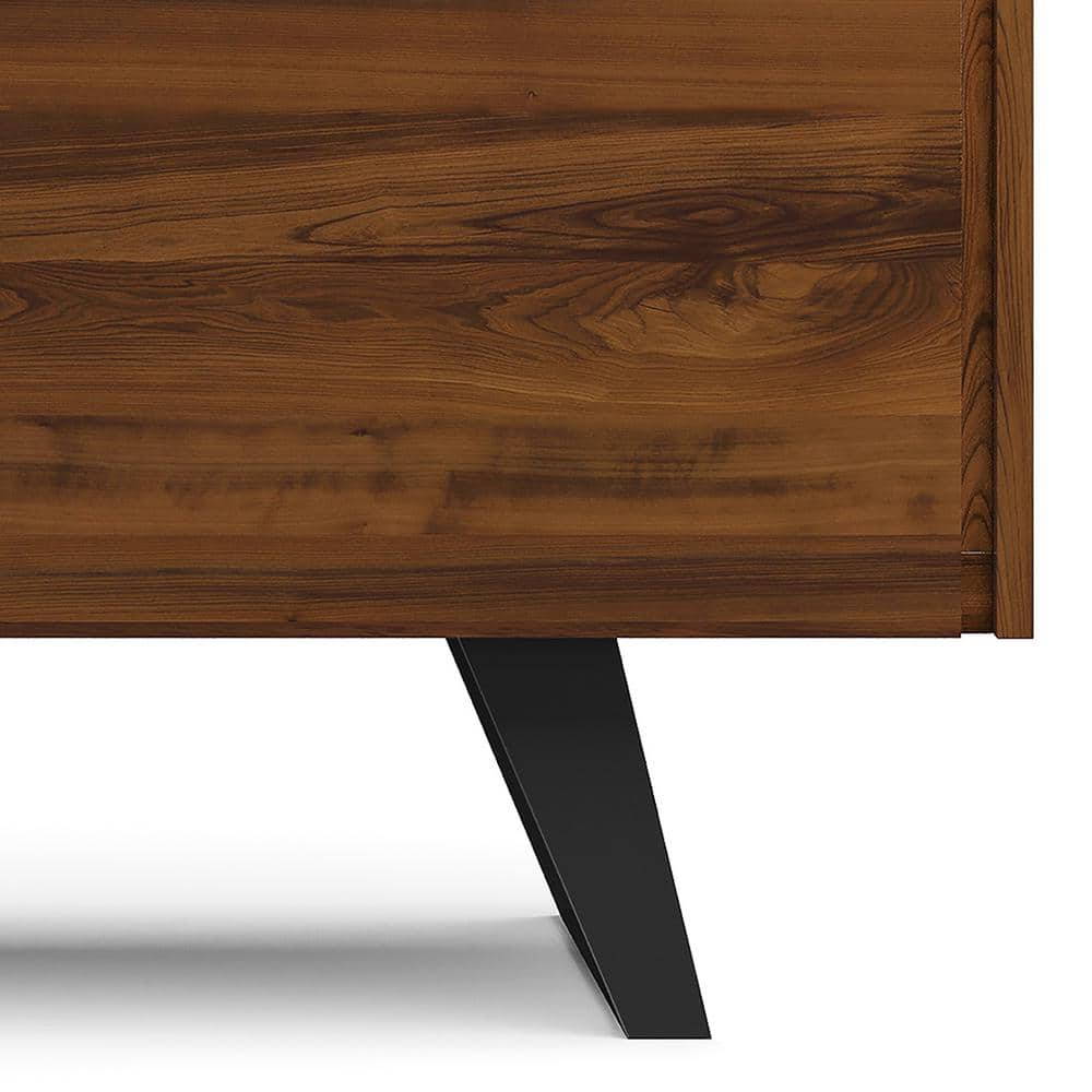 Lowry 63" Walnut TV Media Stand with Metal Legs
