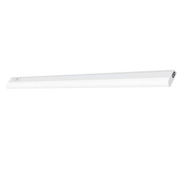 36 in. Plug-In White Integrated LED Linkable 2-Brightness Level Under Cabinet Light Task/Kitchen 5 Selectable White CCT
