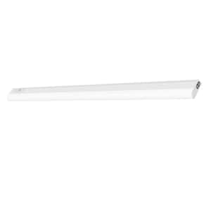 36 in. Plug-In White Integrated LED Linkable 2-Brightness Level Under Cabinet Light Task/Kitchen 5 Selectable White CCT