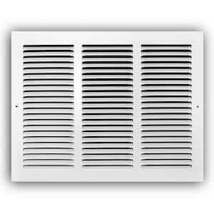 16 in. x 12 in. Steel Return Air Grille in White