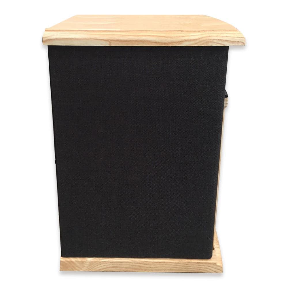 Black and Tan Electric Infrared Quartz Space Heater with Thermostat