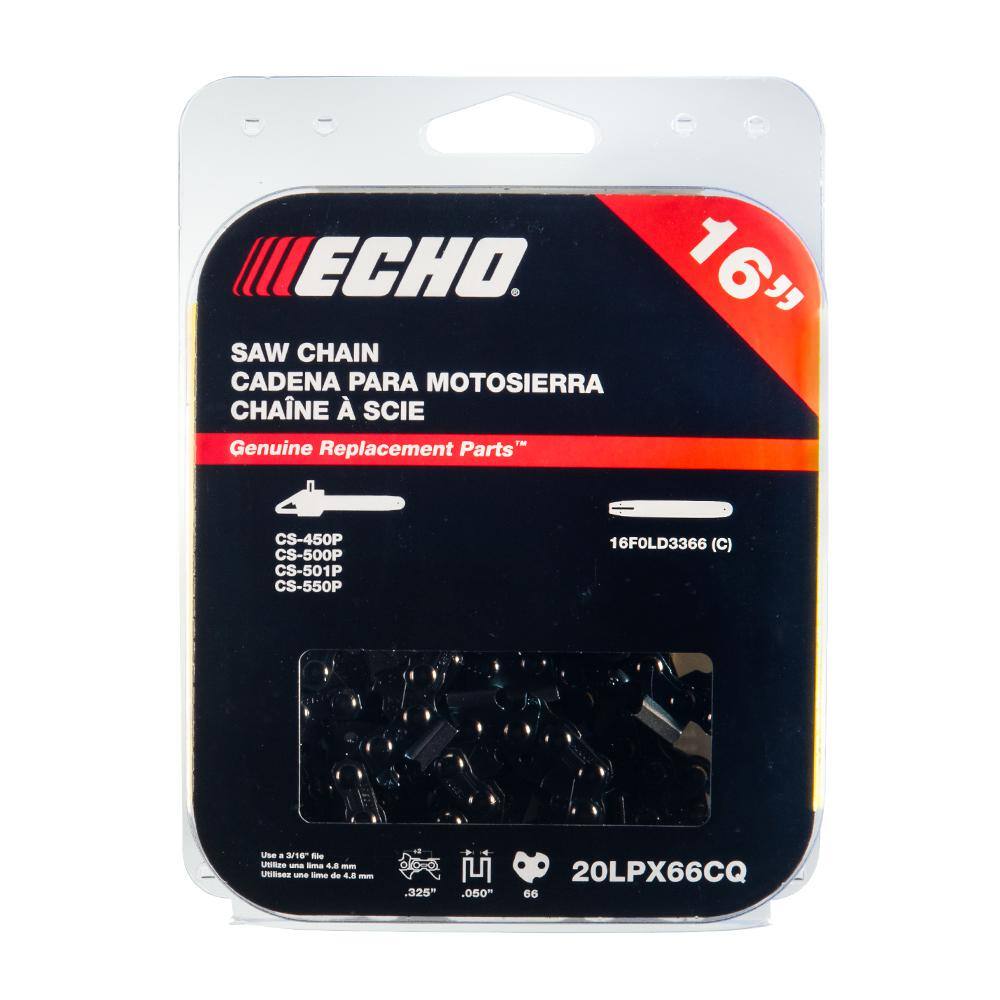 thumbnail interactive-video image 1 of ECHO 20" Chisel Chainsaw Chain – 70 Link, 72LPX70CQ (New) 1 of 3