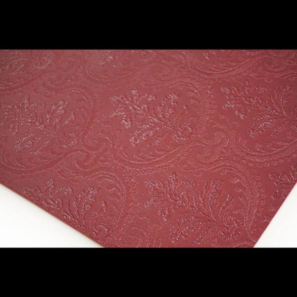 Venecia Burgundy Faux Leather Placemat (Set of 4)