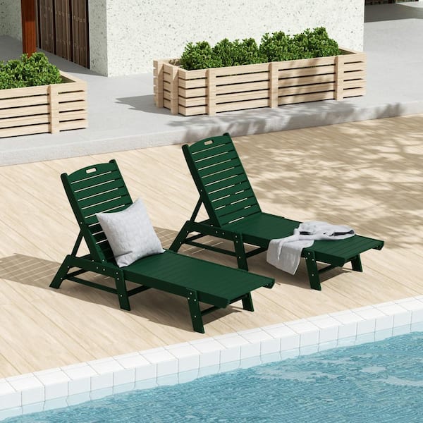 WESTIN OUTDOOR Laguna 2Piece Dark Green HDPE All Weather Fade Proof