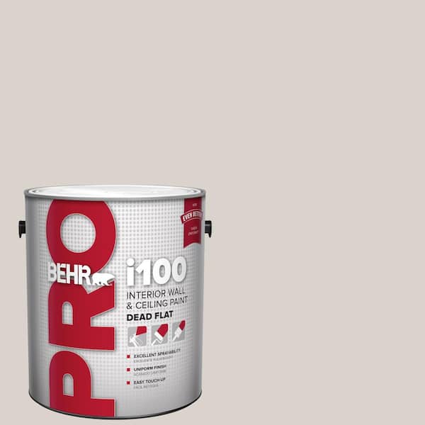 BEHR PRO 1 gal. #N200-1 Moth Gray Dead Flat Interior Paint