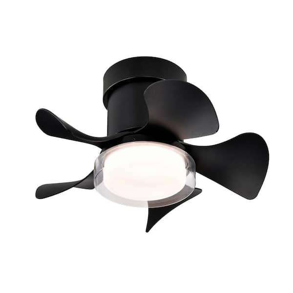GVODE 21 in. Ceiling Fan with LED Lights Remote Control,Pedestal Fan in BLACK, Quiet Reversible DC Motor, 3 Color Temperature