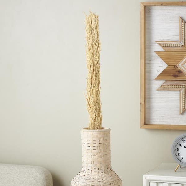 Litton Lane 57 in. Tall Pampas Grass Natural Foliage (1 Bundle)