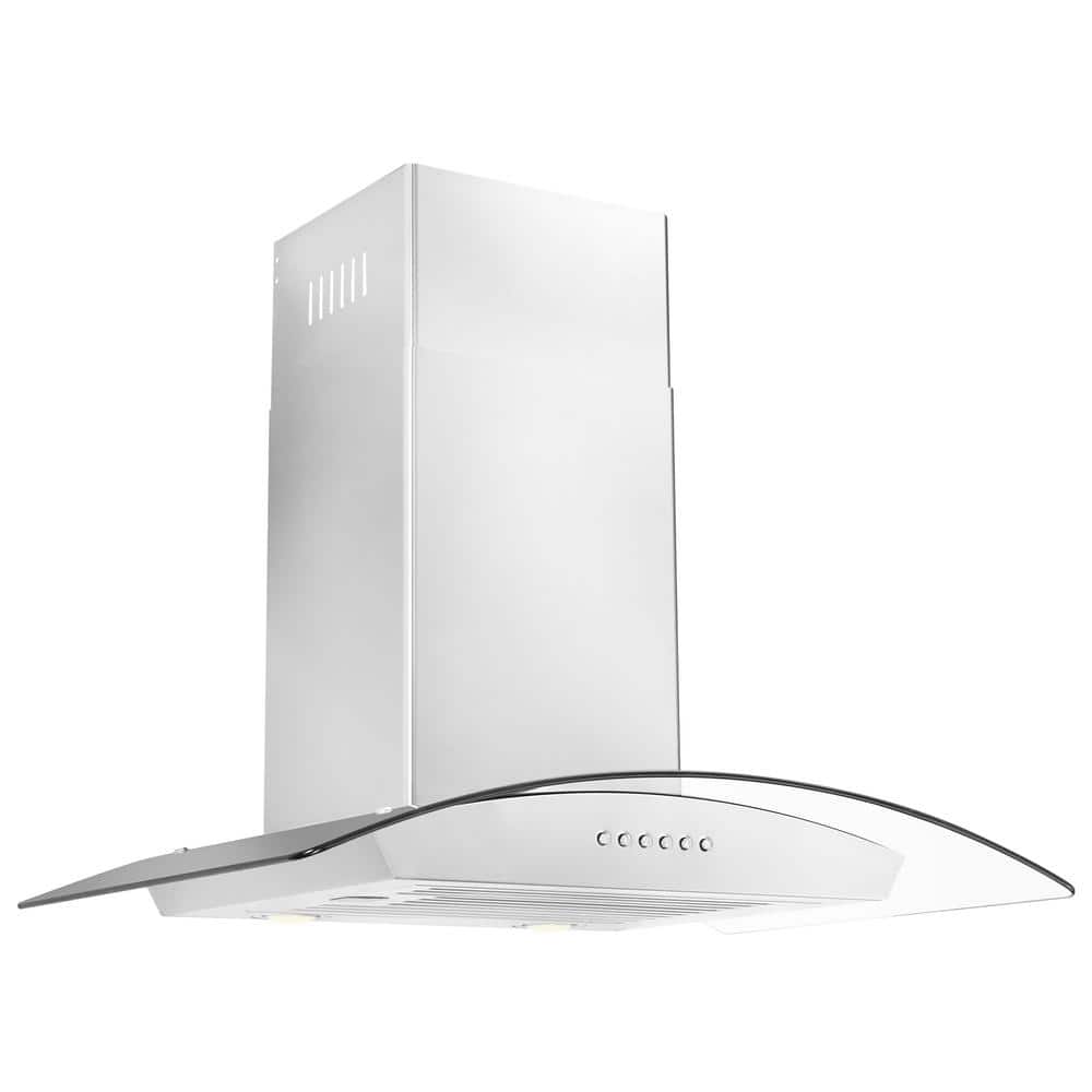 ZLINE Kitchen and Bath Alpine Series 30 in. 400 CFM Convertible Vent Wall Mount Range Hood in Stainless Steel, Brushed 430 Stainless Steel