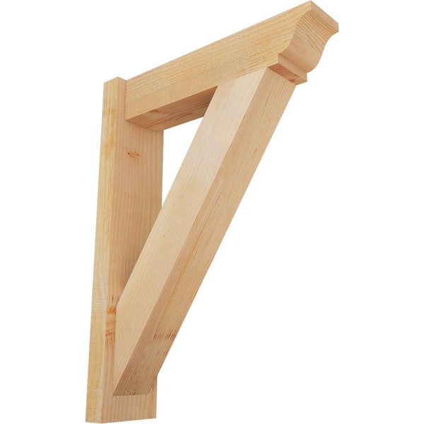 Ekena Millwork 6 in. x 30 in. x 22 in. Douglas Fir Traditional Rough Sawn Outlooker