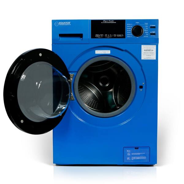 Vented/Ventless Dry- 2021 Model 18 lbs Combination Washer Dryer with Sanitize Winterize Blue 