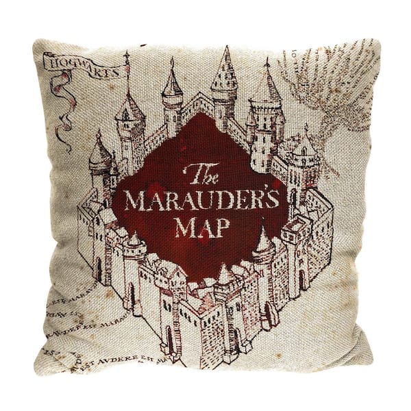 THE NORTHWEST GROUP Harry Potter Marauders Map 2Pk Double Sided Jacquard Pillow