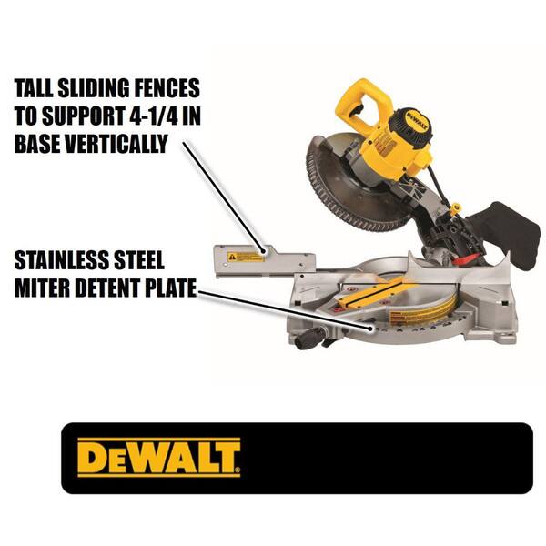 DEWALT 15 Amp Corded 12 Single Bevel Compound Miter Saw And 12 Miter