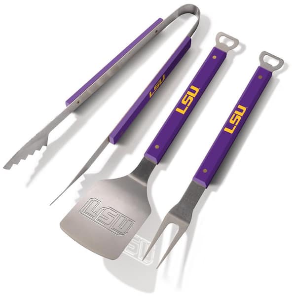NCAA LSU Tigers "Block" Spirit Series 3-Piece BBQ Set