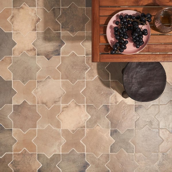 Ivy Hill Tile Tripoli Star-Crossed Taupe 6.1 in. x 11.9 in. Matte Terracotta Look Porcelain Floor and Wall Tile (8.26 Sq. ft./Case)