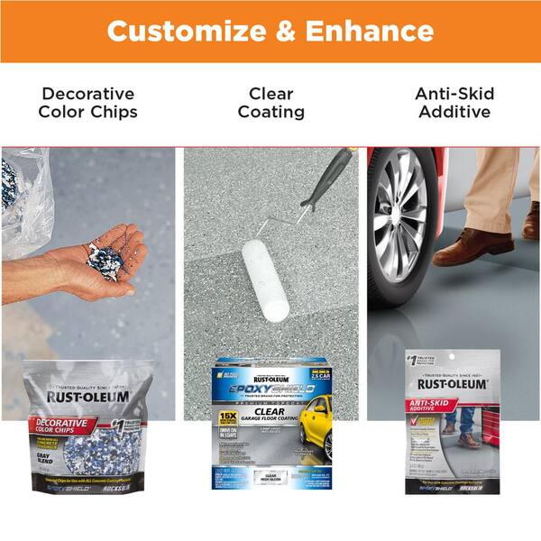 Rust-Oleum EpoxyShield 1 gal. Gray High-Gloss 1 Car Garage